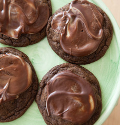 Chocolate-mint cookies