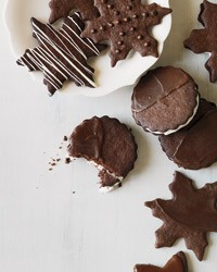Chocolate-mint cookies