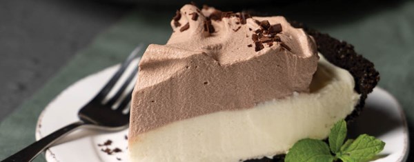 Chocolate-mint cream pie
