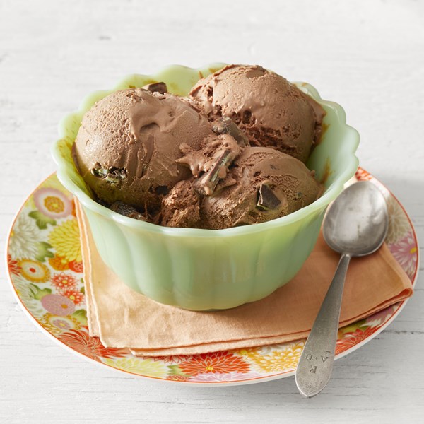 Chocolate-mint ice cream