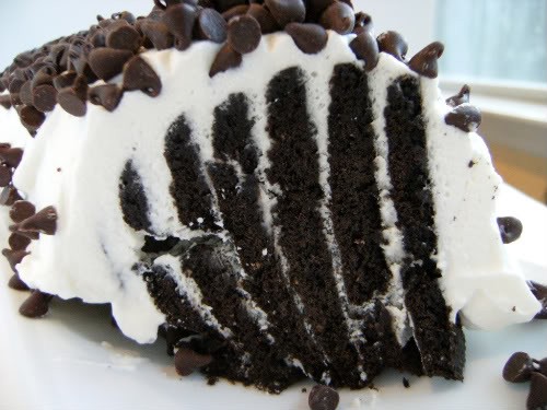Chocolate mint icebox cake