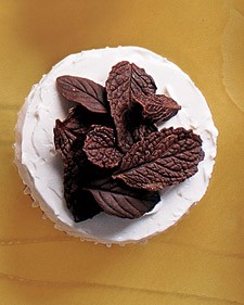 Chocolate mint leaves