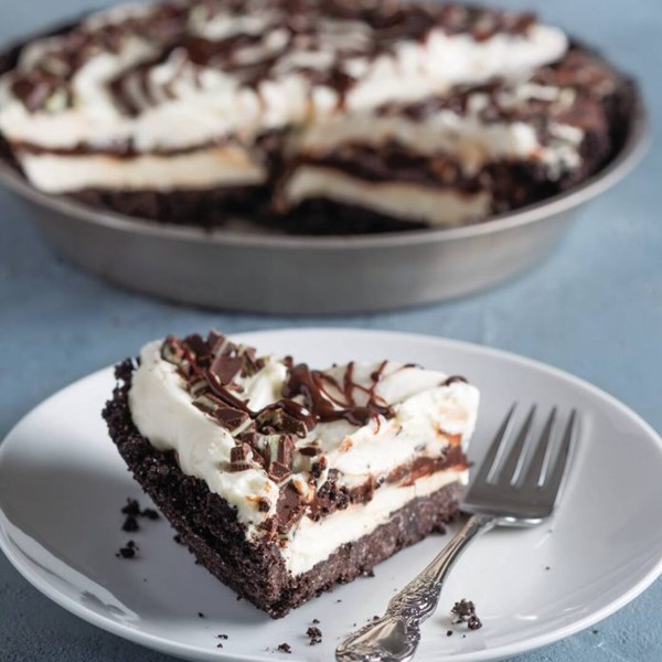 Chocolate-mint pie