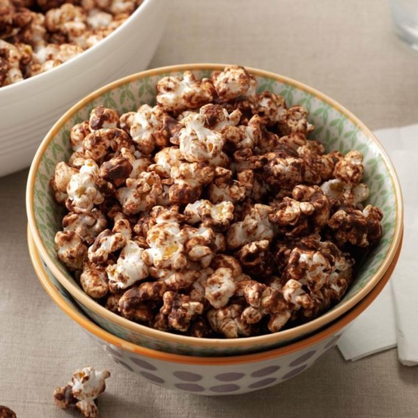 Chocolate-mint popcorn