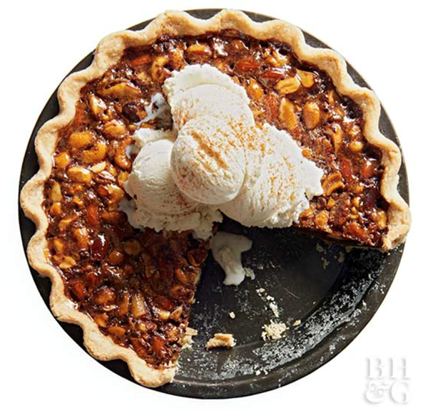 Chocolate mixed nut pie