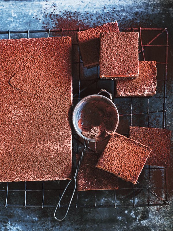 Chocolate mousse slice