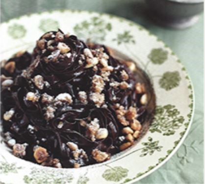 Chocolate noodles (Fettuccine di cioccolato)