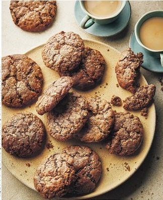 Chocolate oat cookies