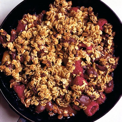 Chocolate oat crumble