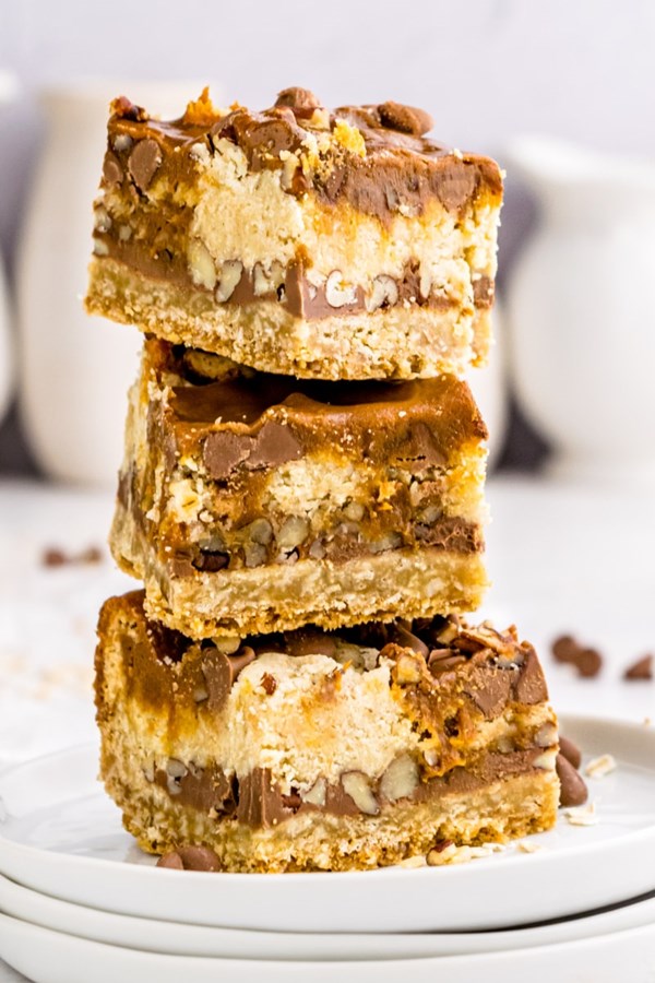 Chocolate-oatmeal carmelitas