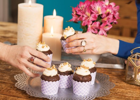 Chocolate oatmeal stout cupcakes