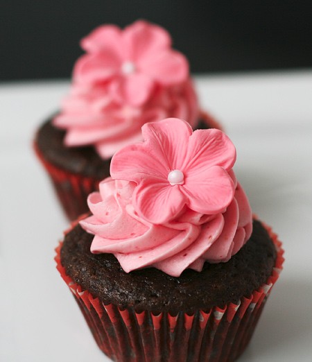 Chocolate olive oil and blood orange cupcakes