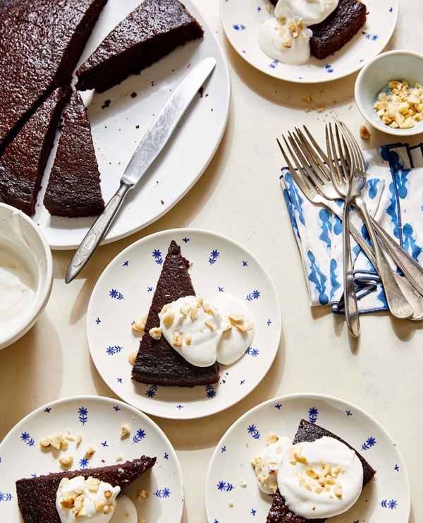 Chocolate olive oil cake