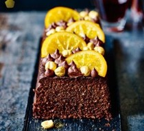 Chocolate, orange & hazelnut cake