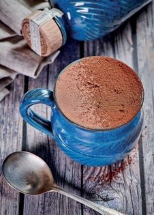 Chocolate, orange & whisky mousse