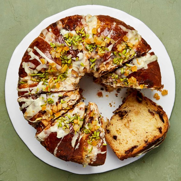 Chocolate, orange and cardamom bread