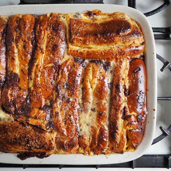 Chocolate orange bread pudding