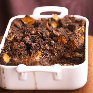 Chocolate-orange bread pudding