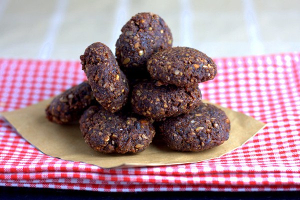 Chocolate, orange, date & seed energy balls