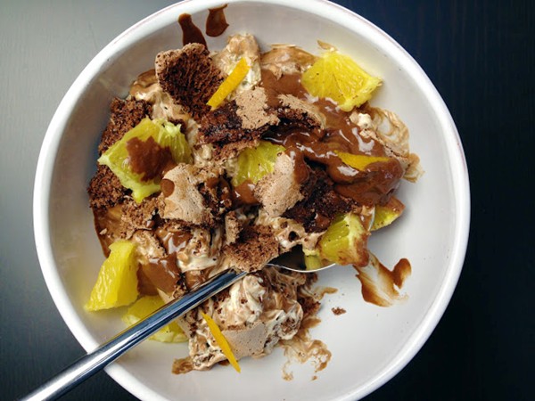 Chocolate orange Eton mess