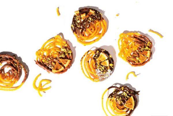 Chocolate-orange jalebi