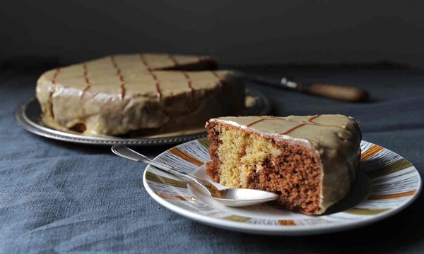 Chocolate orange marble cake