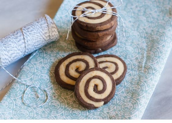 Chocolate orange pinwheels