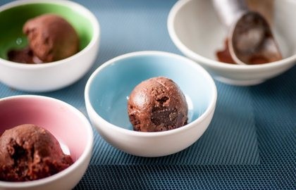 Chocolate orange sorbet