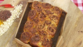 Chocolate orange swirl bread