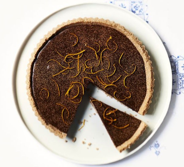 Chocolate orange tart