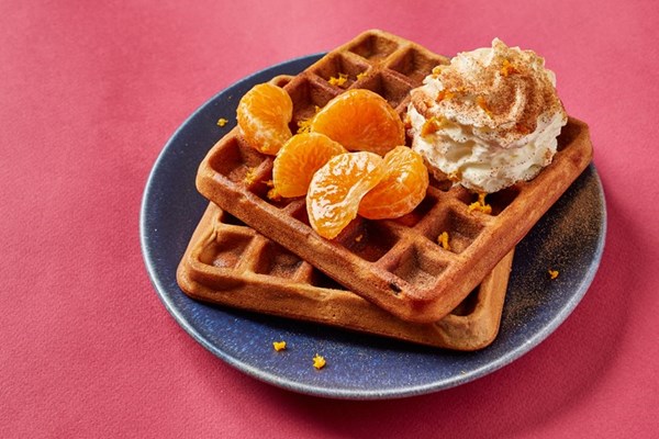 Chocolate orange waffles