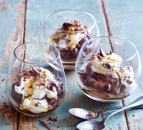 Chocolate, peanut butter & avocado pudding