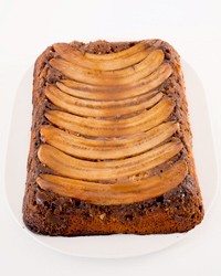 Chocolate-peanut-butter-banana upside-down cake