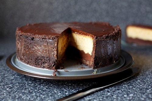 Chocolate peanut butter cheesecake