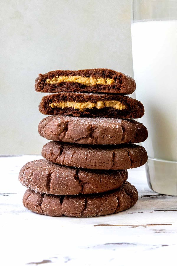 Chocolate peanut butter cookies