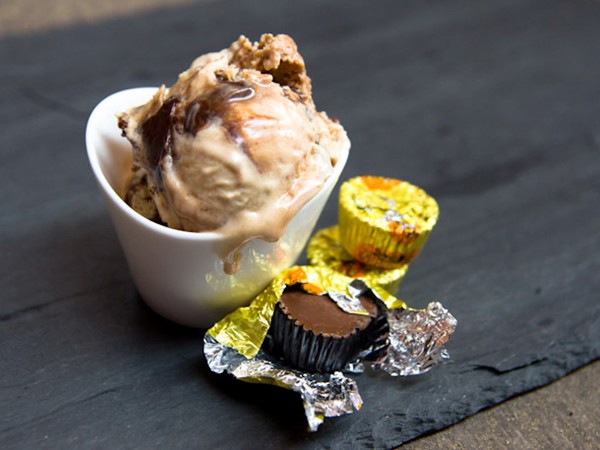 Chocolate peanut butter cup ice cream