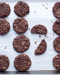 Chocolate peanut butter granola cookies