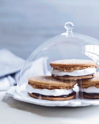 Chocolate-peanut butter moon pies