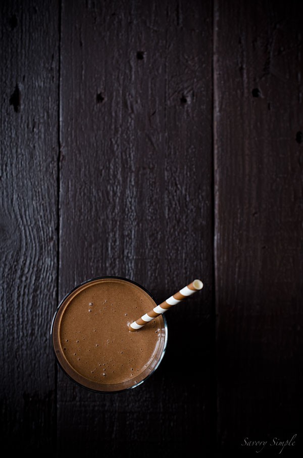 Chocolate peanut butter smoothie
