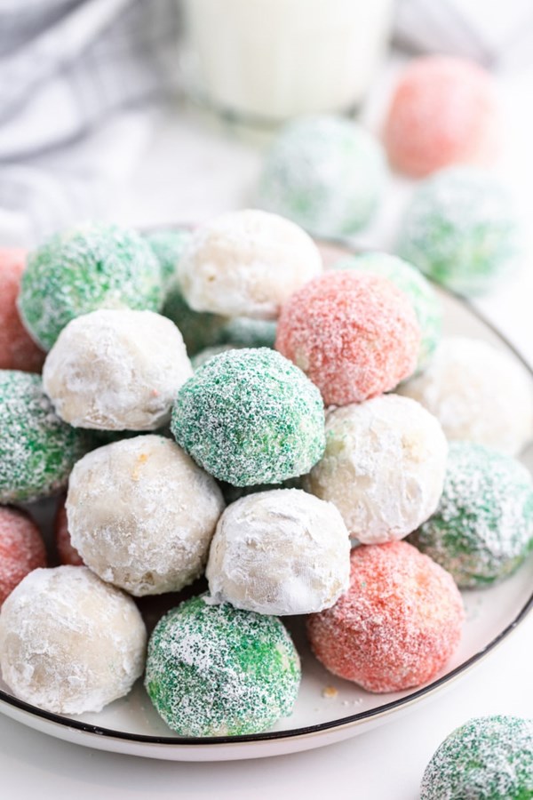 Chocolate peanut butter snowballs