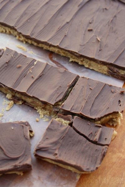 Chocolate peanut butter squares