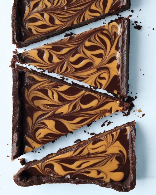 Chocolate-peanut butter tart