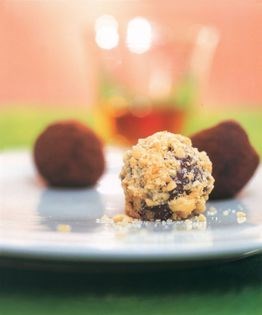 Chocolate-peanut butter truffles