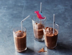 Chocolate peanut milkshake