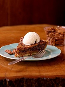 Chocolate-pecan-bourbon pie