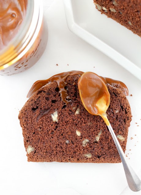 Chocolate pecan tea bread