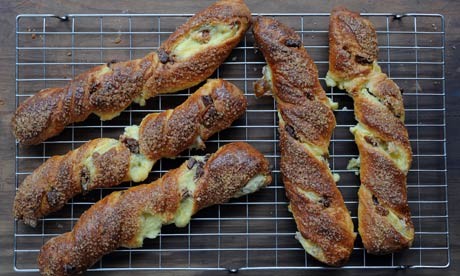 Chocolate-pecan twists