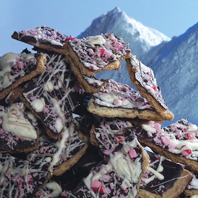 Chocolate peppermint bark cookies
