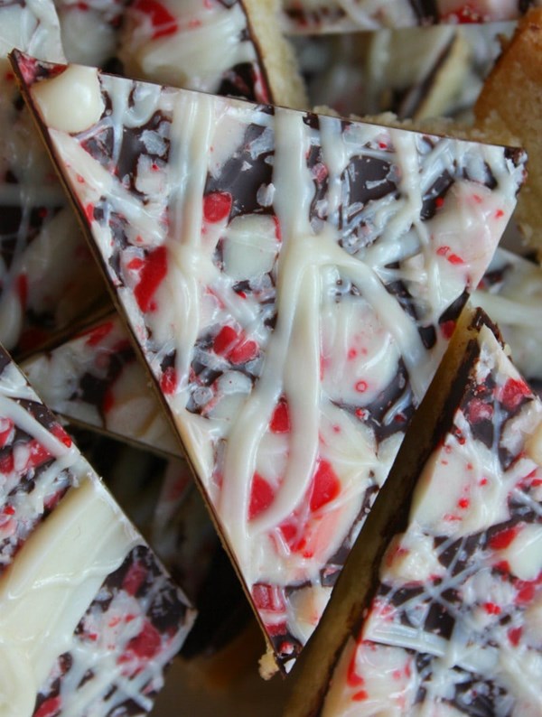 Chocolate peppermint bark cookies
