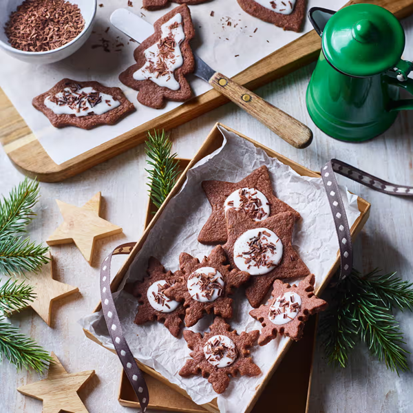 Chocolate peppermint biscuits (Schoko-pfefferminztaler)
